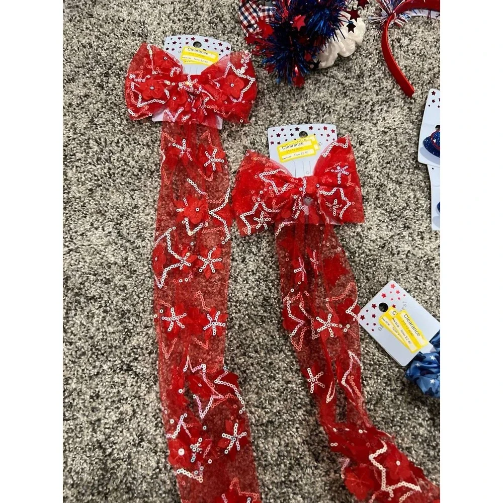 4th‎ of July Red, White & Blue Decorated Hair Accessories | Variety
